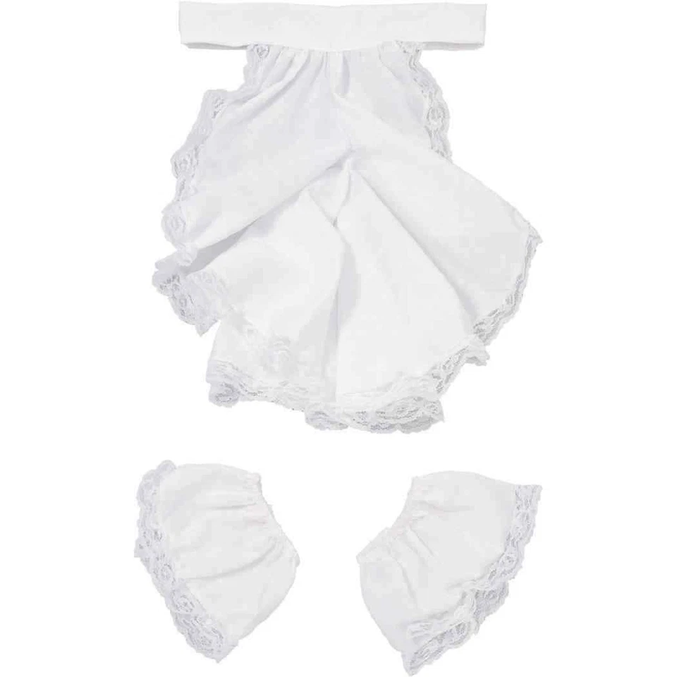 Conjunto de Jabot y Puño Colonial Blanco Elegante Disfraz Halloween Adulto Accesorio Foto 1 de 1