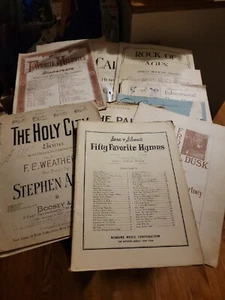 Vintage Antique Sheet Music Lot of 13  Piano Ukulele Radio Movies - Picture 1 of 18