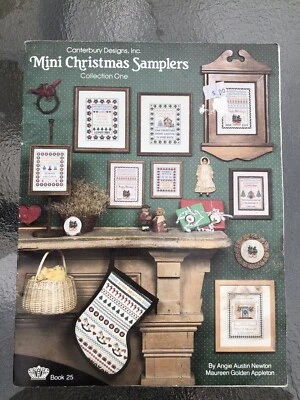 MINI CHRISTMAS SAMPLERS Canterbury Designs 17p Christian Secular - Image 1 of 4