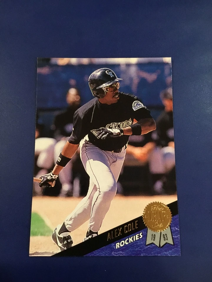 1993 Leaf # 312 ALEX COLE Colorado Rockies Great Baseball Card ! - Image 1 of 1