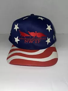 National Wildlife Turkey Federation Hat American Flag Snap Back Embroidered. - Picture 1 of 7