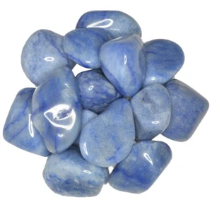Piedras caídas de cuarzo azul de 1 lb - grado 1 - grandes - 1,5"" a 1,75"" Avg. - Imagen 1 de 2