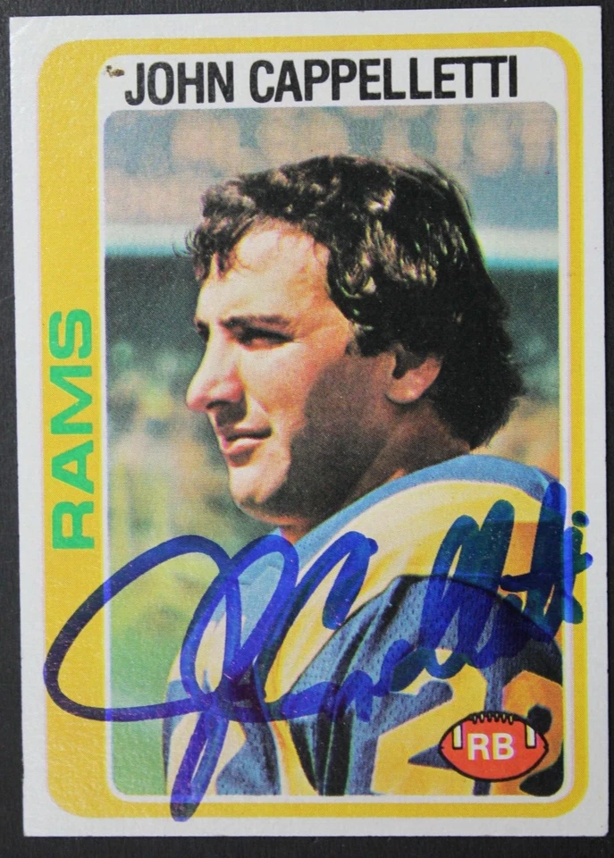 John Cappelletti Rams Penn St HEISMAN Autographed 1978 Topps #453 Signed Card - Image 1 of 3
