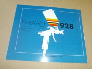 Älter Porsche 928 Farbkarte 79 - anschauen - Bild 1 von 1