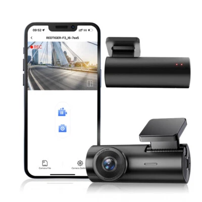REDTIGER 2.5K F3 MINI Dash Cam 360 Dash Camera Front G-Sensor Parking Monitor