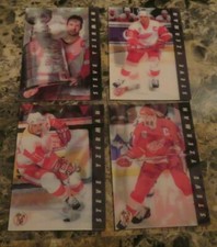 S2 Steve Yzerman 1997-98 Pinnacle Little Caesars Limited Hologram 4 Card Set 