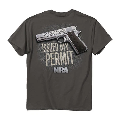 NRA We The People Issued My Permit Freedom Shirt Guns USA American Shirt 7441 - Image 1 of 3