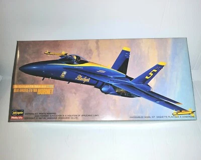 HASEGAWA 1/72 BLUE ANGELS F/A 18A HORNET REF.812  KIT MONTAGGIO - Immagine 1 di 3