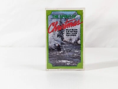 The Spirit of Christmas Cassette 1984 Willie Nelson Slim Whitman Johnny Cash Foto 1 de 4