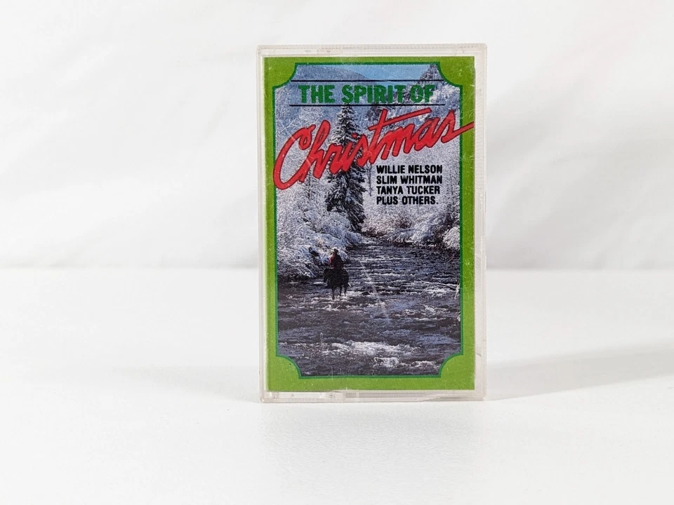The Spirit of Christmas Cassette 1984 Willie Nelson Slim Whitman Johnny Cash Foto 1 de 4