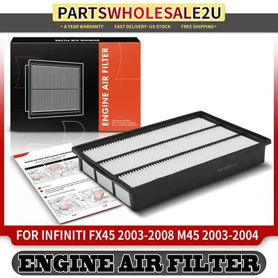 Engine Air Filter for INFINITI Q45 1990-2006 FX45 2003-2008 M45 2003-2004 Rigid - Image 1 of 4