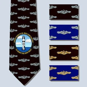 Send the Very Best Polaris Missile Submarine Force Necktie Tie SS SSN SSBN - Picture 1 of 1