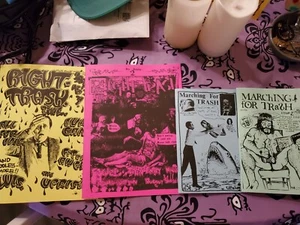 Nyhc zine réimpressions poubelle droite, marche pour poubelle, Fugazi, RORSCHACH, cXa - Photo 1/11