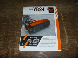 York YB24 Hitch Broom Utility Tractors Operator Maintenance Parts Catalog Manual - Picture 1 of 1