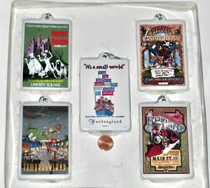 DISNEY'S HOLIDAY COLLECT SET OF 5 35TH ANNIVERSARY COMMEMORATIVE ORNAMENTS -NMIP - Picture 1 of 7