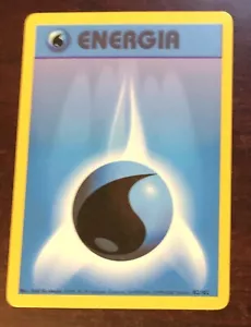 Water Energy 102/102 1999-2000 4th Print Italian Base Set Pokemon ( Energia ) - Picture 1 of 2