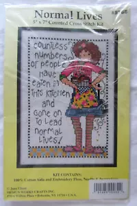 Design Works Crafts Counted Cross Stitch Kit by Jean Elliott ~Normal Lives #9768 - Picture 1 of 4