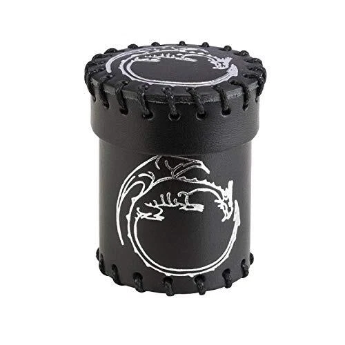 Dragon Leather Dice Cup - Black