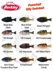 SALE - Berkley Powerbait Gilly Swimbait - Choose Size / Color - Picture 1 of 14