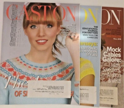 Cast On Knitting Magazine 2016 Lot of 3 Cast On - Image 1 of 4