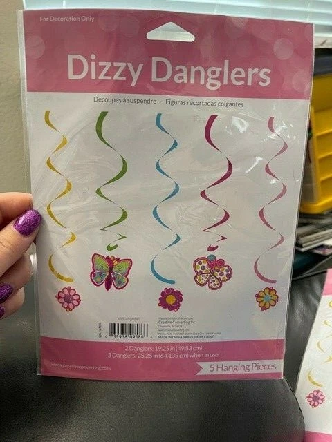 Butterfly Sparkle Dizzy Danglers 5ct New!!! - Image 1 of 2