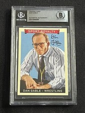 DAN GABLE 2008 UPPER DECK GOUDEY SIGNED AUTOGRAPHED CARD BECKETT BAS AUTHENTIC