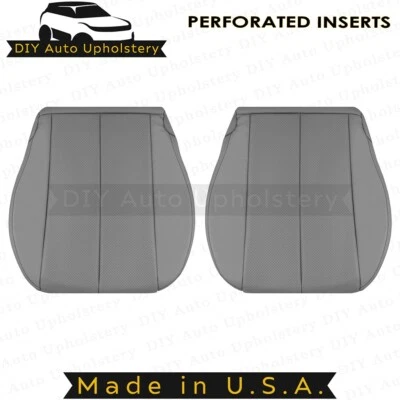 1999 to 2003 For Toyota Camry Solara Left/Right Bottom Leather seat Covers Gray - Image 1 of 4