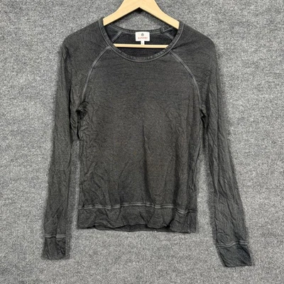 Sundry Womens Size 2 Crew Neck Sweatshirt Gray Cotton Rayon Blend  Raglan Sleeve - Image 1 of 4
