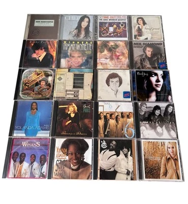 Easy Listening Soul R&B 20 CD Lot Neil Diamond Cher Amy Grant Norah Jones Winans - Image 1 of 4