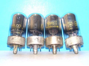 7B6 Philco loctal transoceanic vacuum tubes 4 valves radio amplifier tested 7B6 - Picture 1 of 3