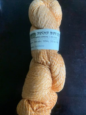 Silkie Socks that Rock Blue Moon Fiber Superwash Merino / Silk 3.5 oz Sunstone - Image 1 of 4