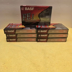 7 BASF FE I Ferro 90 Extra Blank Audio Cassette Normal Position IEC. Sealed - Picture 1 of 2