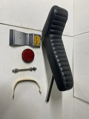 Asiento original vintage Raleigh Chopper MKII, correa de asiento, poste, reflector + más Foto 1 de 4