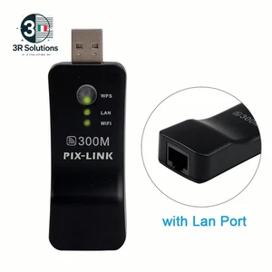 PIX-LINK UE01 300Mbps USB WIFI Repeater Signal Extender WPS AP Mode Amplificator - Zdjęcie 1 z 12