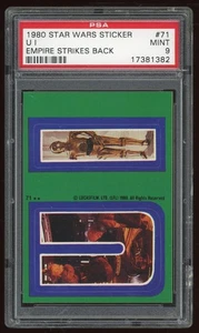 1980 Topps Star Wars Empire Strikes Back Sticker #71 U I PSA 9 - Bild 1 von 4