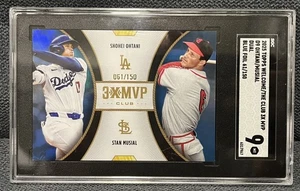 2025 Welcome to the Club “3x MVP” Blue Foil Shohei Ohtani Stan Musial /150 SGC 9 - Picture 1 of 3