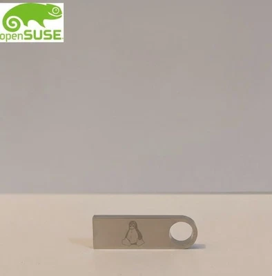 openSUSE Leap 16.0 on Custom Tux Engraved USB (For Full Install - NOT Live) - Image 1 of 4