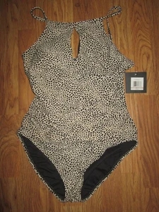 Womens ELLEN TRACY one piece swimsuit swim sz 12 NWT - Picture 1 of 2