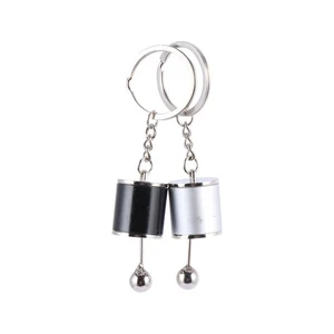 2pcs Creative Manual Transmission Gear Fidget Keychain (Black, Silver) - Picture 1 of 12