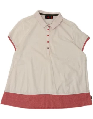 KAPPA Womens Oversized Polo Shirt UK 10 Small White Colourblock AE02 - Image 1 of 3
