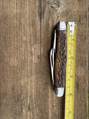 Antique High Carbon Jack Knife 3 Blade - Image 1 of 4