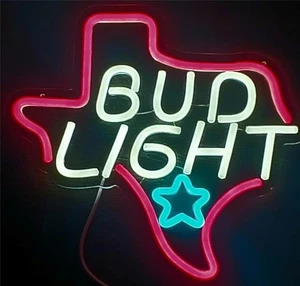 Bud Light Texas Neu 13"x 12" Acryl Leuchtreklame LED betrieben - Bild 1 von 3