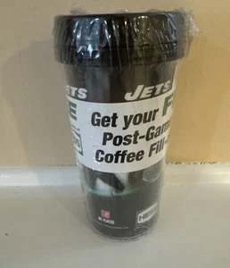 Taza de viaje de recarga de café post-juego New York Jets sellada promoción Hess - Imagen 1 de 6