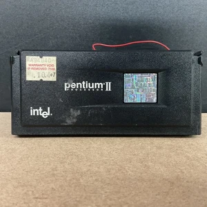 Intel Pentium II 80522PX233512EC Processor MMX Technology + AAVID Ball Bearing - Picture 1 of 4