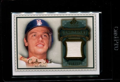 2009 SP LEGENDARY CUTS MEMORABILIA CARLTON FISH JERSEY /125 EXMT *366217 - Image 1 of 2