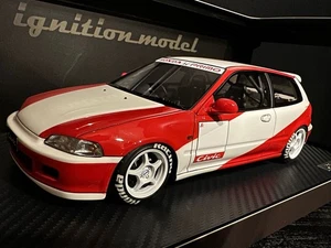 Ignition Model 1/18 Honda Civic EG6 weiß/rot IG3047 Miniaturauto Japan - Bild 1 von 10