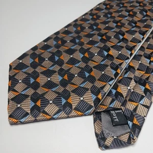 Robert Talbott Best In Class 100% Silk Plaid Neck Tie Men Wide USA Hand Sewn - Picture 1 of 5