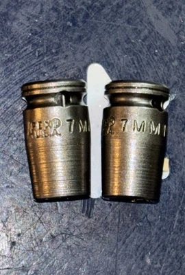 2X APEX 7mm Impact Socket 1/4” Drive 6-PT 7MM11 TWO SOCKETS