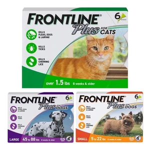 Front Plus Perros y Gatos 6 Dosis 6 Meses Suministro Nuevo - Imagen 1 de 15