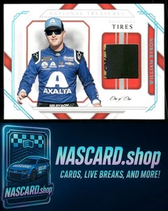 2021 National Treasures William Byron Race Used Tires Prime Platinum Blue #1/1 - Picture 1 of 2
